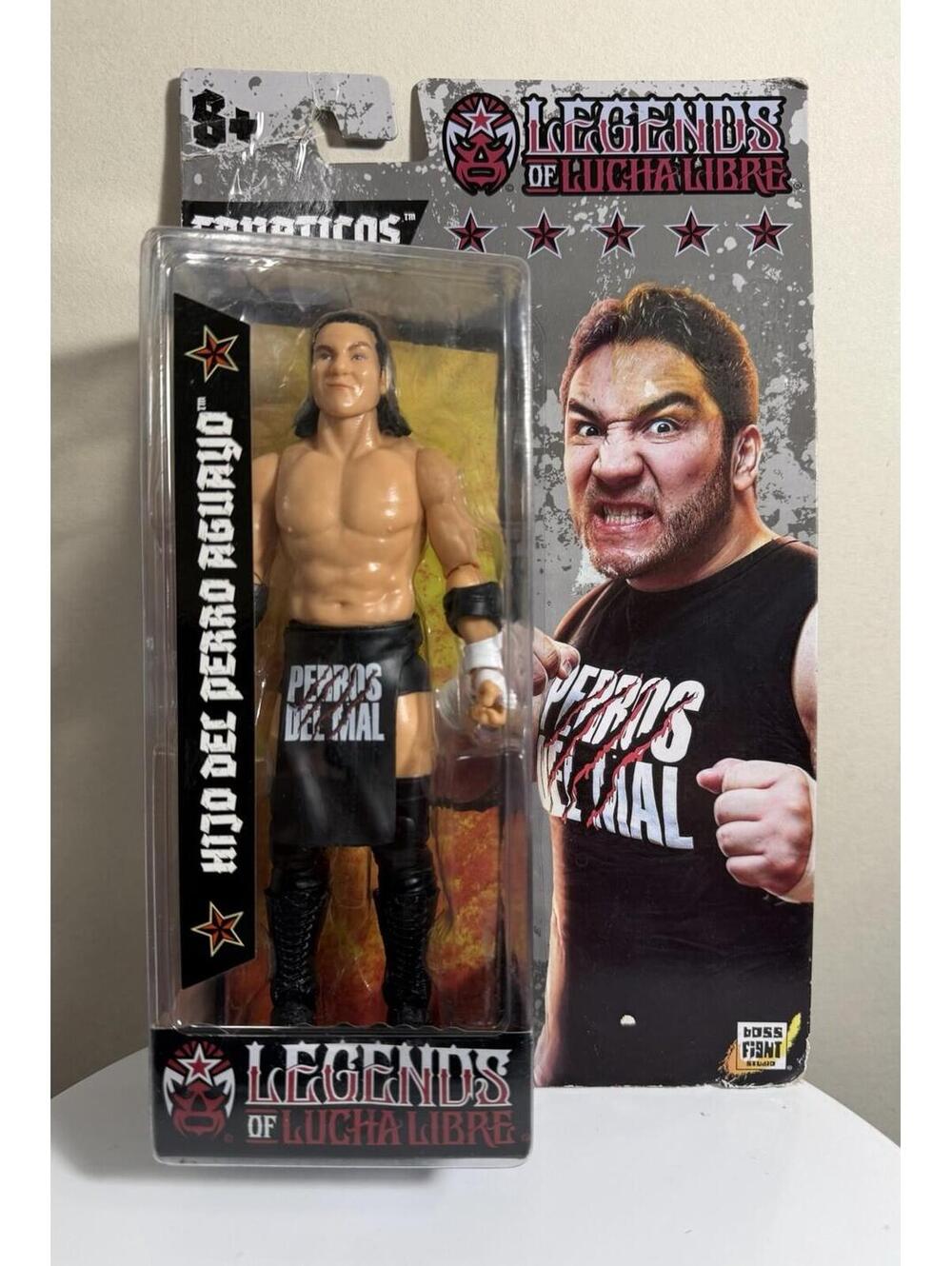 Legends Of Lucha Libre Fanaticos Hijo Del Perro Aguayo Boss Fight Damaged Card